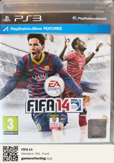 FIFA 14 PlayStation 3, PAL box front