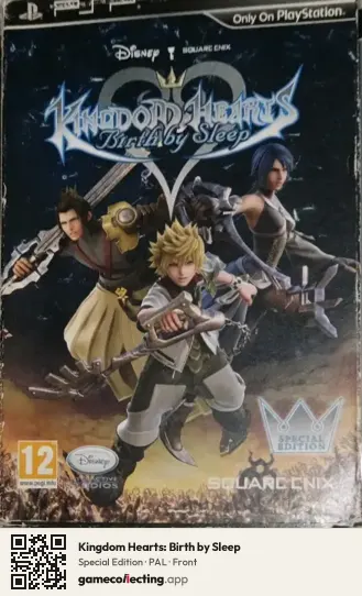 Kingdom Hearts: Birth by Sleep PlayStation Portable, PAL box front