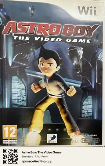 Astro Boy: The Video Game Nintendo Wii, PAL box front