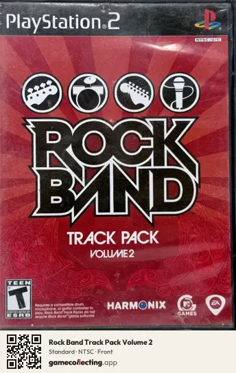 Rock Band Track Pack Volume 2 PlayStation 2, NTSC box front