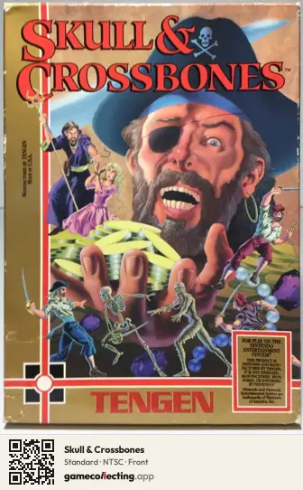 Skull & Crossbones Nintendo Entertainment System, NTSC box front