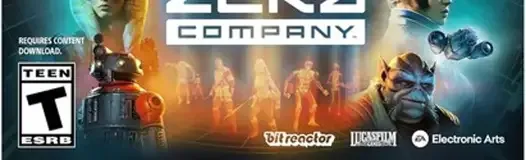 Star Wars Zero Company, the ESRB box on its front