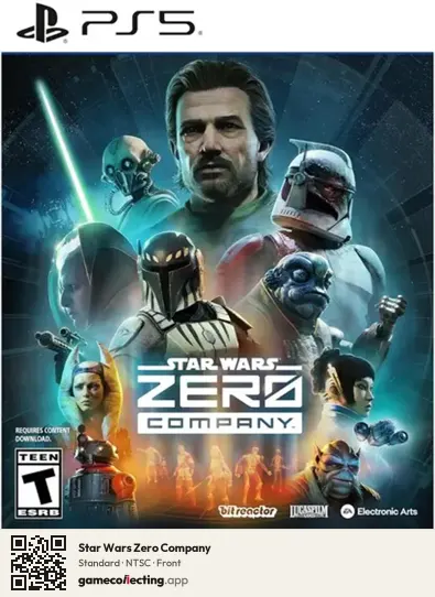 Star Wars Zero Company PlayStation 5, NTSC box front
