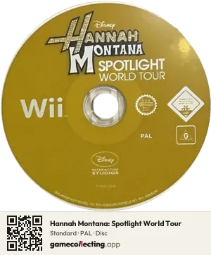 Hannah Montana: Spotlight World Tour Nintendo Wii, PAL disc