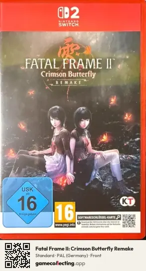 Fatal Frame II: Crimson Butterfly Remake Nintendo Switch 2, Germany box front