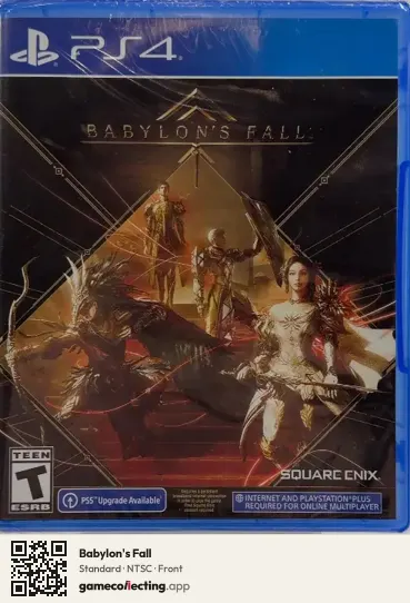 Babylon's Fall PlayStation 4, NTSC box front