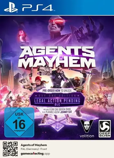 Agents of Mayhem PlayStation 4, Germany box front