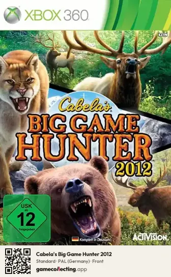 Cabela's Big Game Hunter 2012 Xbox 360, Germany box front