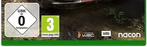 WRC 9, the USK square on its front