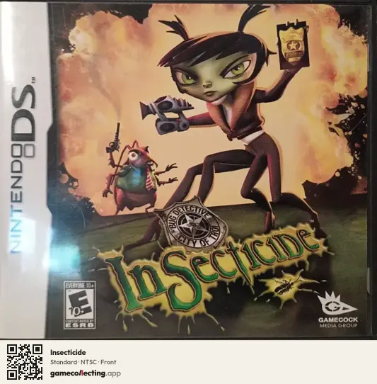 Insecticide Nintendo DS, NTSC box front