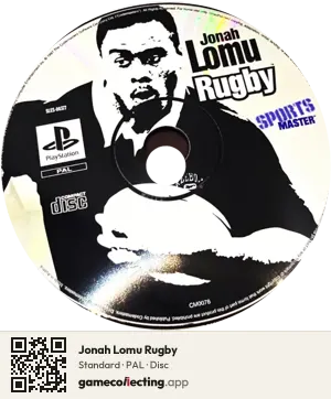 Jonah Lomu Rugby PlayStation, PAL disc