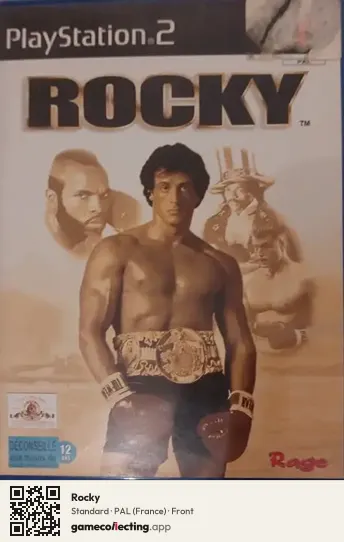 Rocky PlayStation 2, France box front