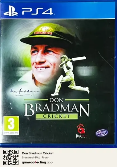 Don Bradman Cricket PlayStation 4, PAL box front