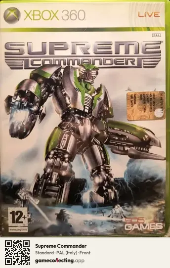 Supreme Commander Xbox 360, Italy box front