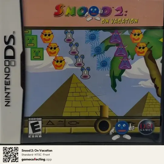 Snood 2: On Vacation Nintendo DS, NTSC box front