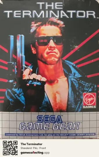 The Terminator Sega Game Gear, PAL box front