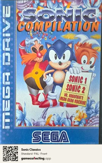 Sonic Classics Sega Mega Drive / Genesis, PAL box front