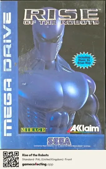 Rise of the Robots Sega Mega Drive / Genesis, United Kingdom box front