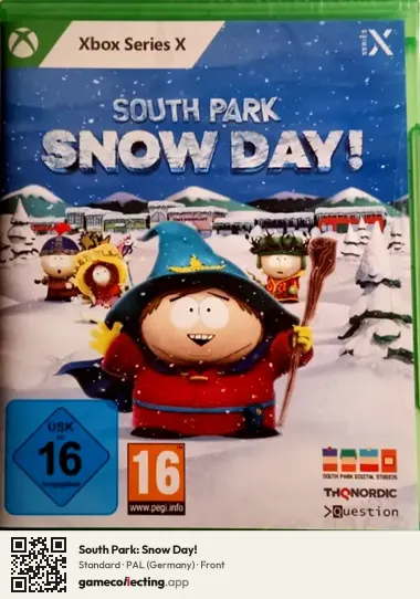 South Park: Snow Day! Xbox Series X, Germany box front