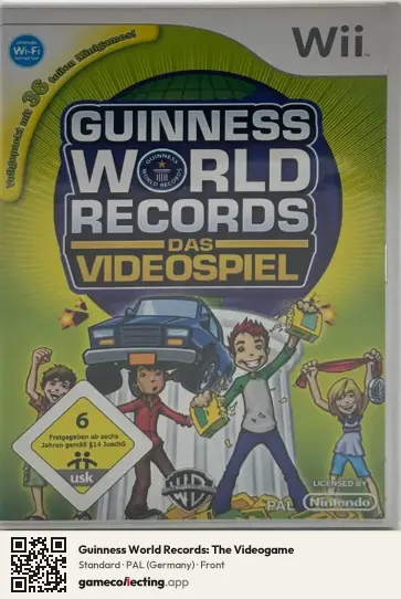 Guinness World Records: The Videogame Nintendo Wii, Germany box front
