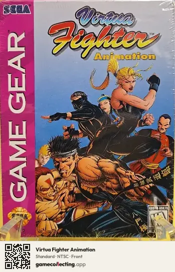 Virtua Fighter Animation Sega Game Gear, NTSC box front