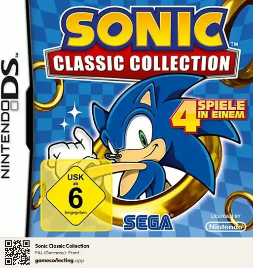 Sonic Classic Collection Nintendo DS, Germany box front