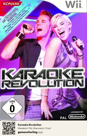 Karaoke Revolution Nintendo Wii, Germany box front