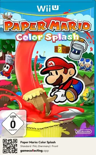 Paper Mario: Color Splash Nintendo Wii U, Germany box front