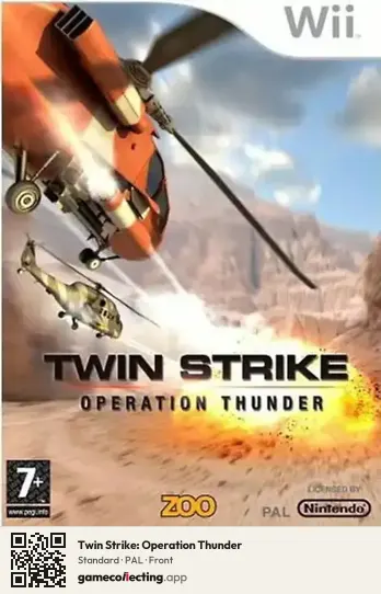Twin Strike: Operation Thunder Nintendo Wii, PAL box front