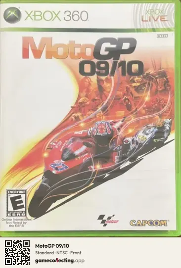 MotoGP 09/10 Xbox 360, NTSC box front