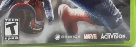 The Amazing Spider-Man, the ESRB box on its front
