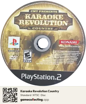Karaoke Revolution Country PlayStation 2, NTSC disc