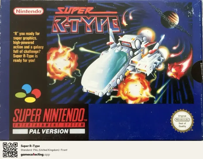Super R-Type Super Nintendo Entertainment System, United Kingdom box front