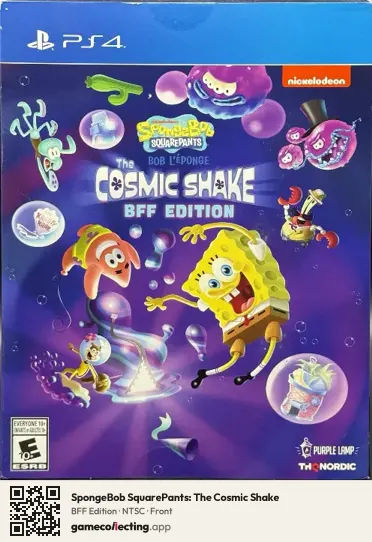 SpongeBob SquarePants: The Cosmic Shake PlayStation 4, NTSC box front