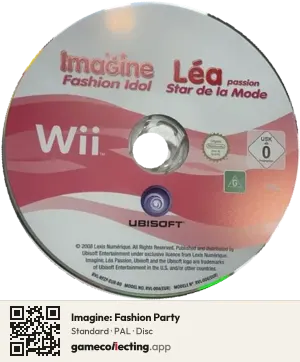Imagine: Fashion Party Nintendo Wii, PAL disc