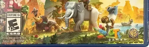 LEGO Worlds, the ESRB box on its front