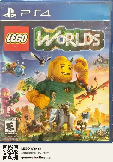 LEGO Worlds PlayStation 4, NTSC box front