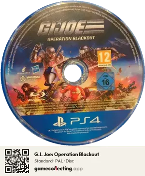 G.I. Joe: Operation Blackout PlayStation 4, PAL disc