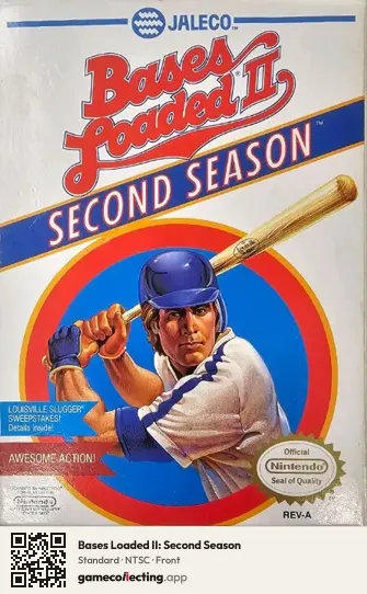 Bases Loaded II: Second Season Nintendo Entertainment System, NTSC box front