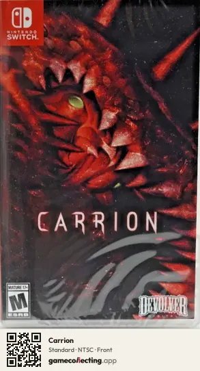 Carrion Nintendo Switch, NTSC box front