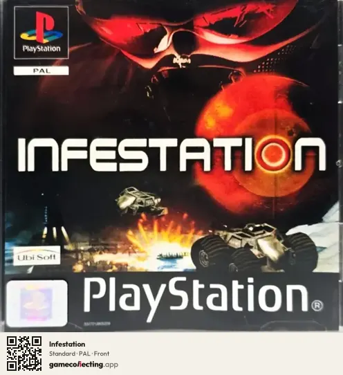 Infestation PlayStation, PAL box front
