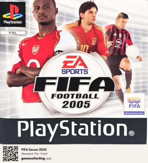 FIFA Soccer 2005 PlayStation, PAL box front