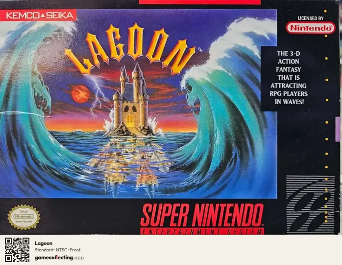 Lagoon Super Nintendo Entertainment System, NTSC box front