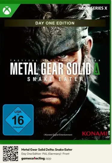 Metal Gear Solid Delta: Snake Eater Xbox Series X, Germany box front
