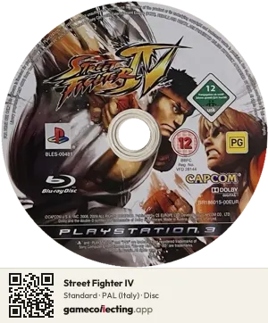 Street Fighter IV PlayStation 3, PAL disc