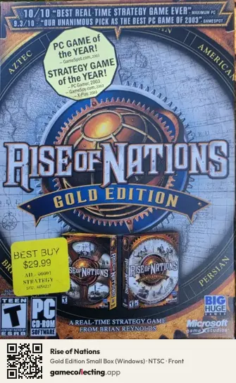 Rise of Nations Computer, NTSC box front