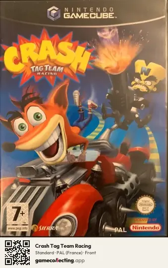 Crash Tag Team Racing Nintendo GameCube, France box front