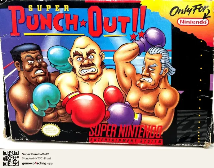 Super Punch-Out!! Super Nintendo Entertainment System, NTSC box front