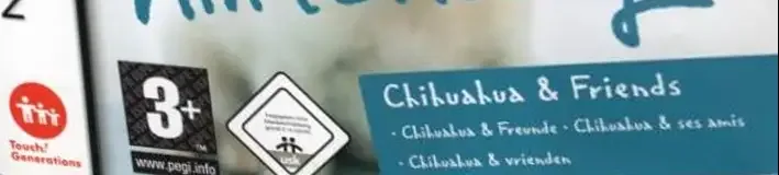 Nintendogs: Chihuahua & Friends, the PEGI square on its front