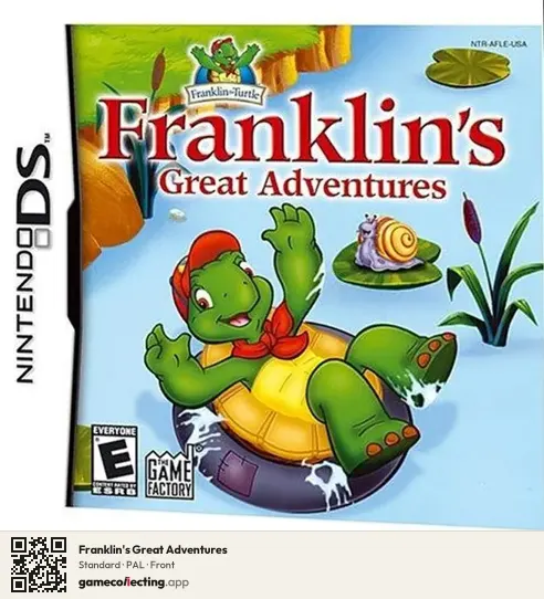 Franklin's Great Adventures Nintendo DS, PAL box front